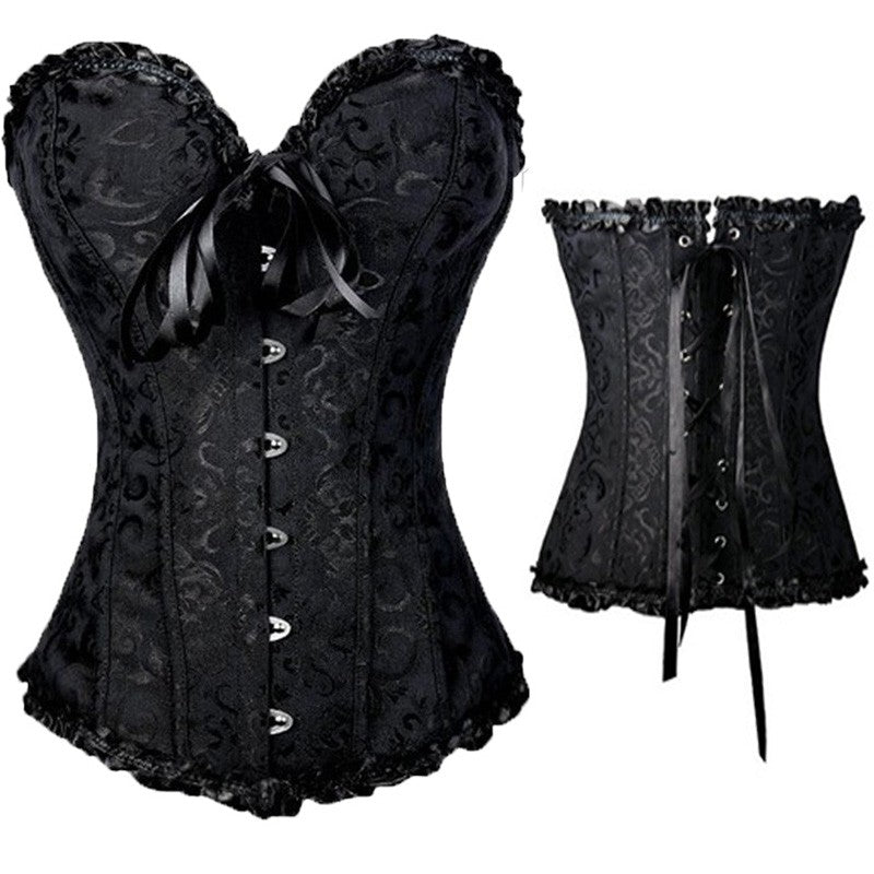Steampunk Gothic Waist Trainer Halter Corset