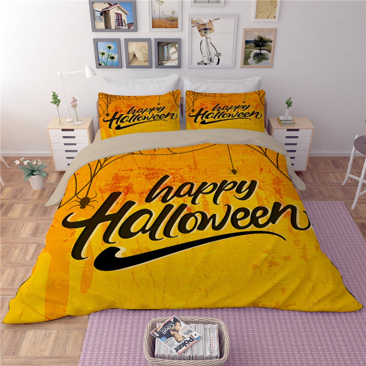 Happy Halloween  Duvet Bedding Set