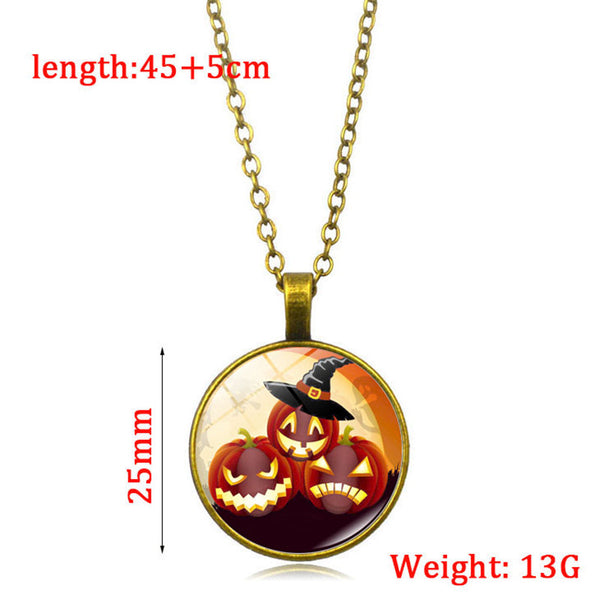 Luminous Halloween Pumpkin Necklace