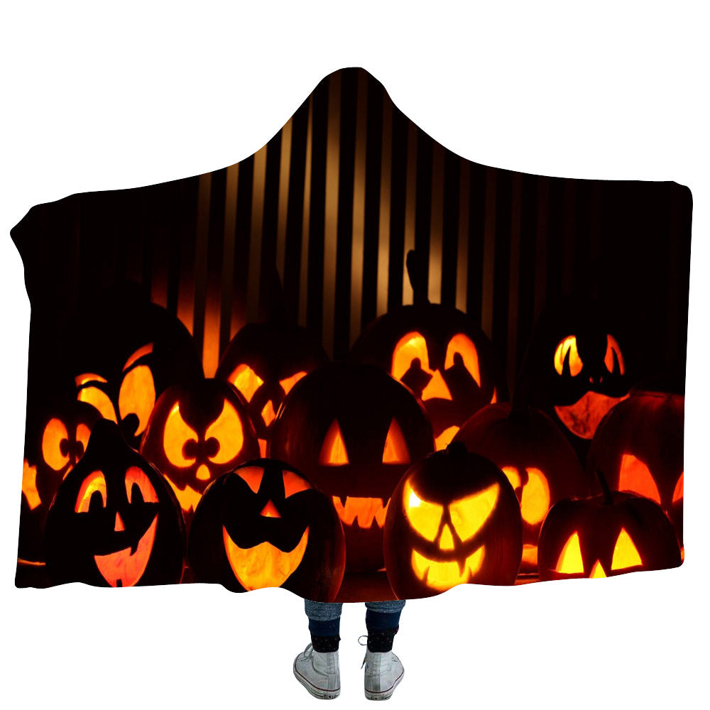 Halloween Hooded Blanket