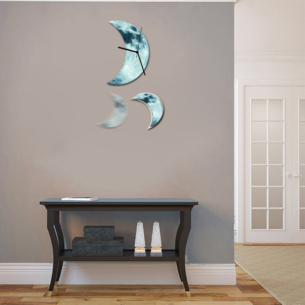 Luminous Moon Wall Clock