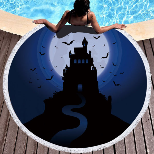 Halloween 150cm Round Multi Purpose Beach Towel