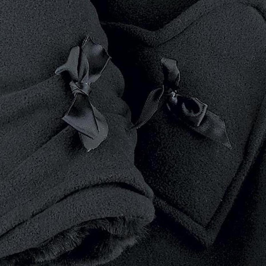 Vintage Black Lace BowKnot Hooded Coat