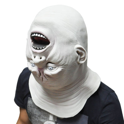 Creepy Halloween Upside-Down Head Mask