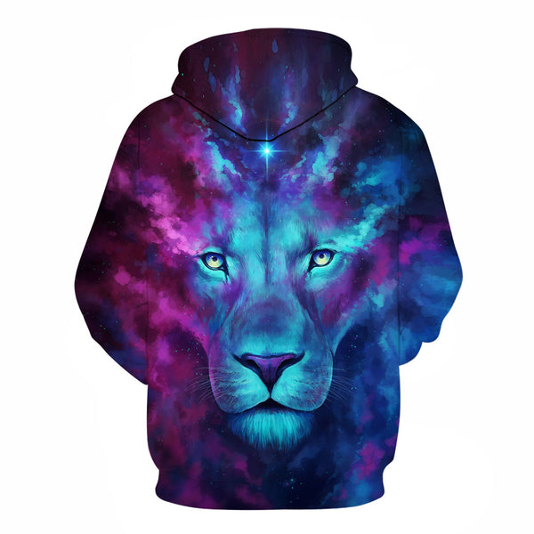 The Galaxy Lion 3D Pullover Hoodie