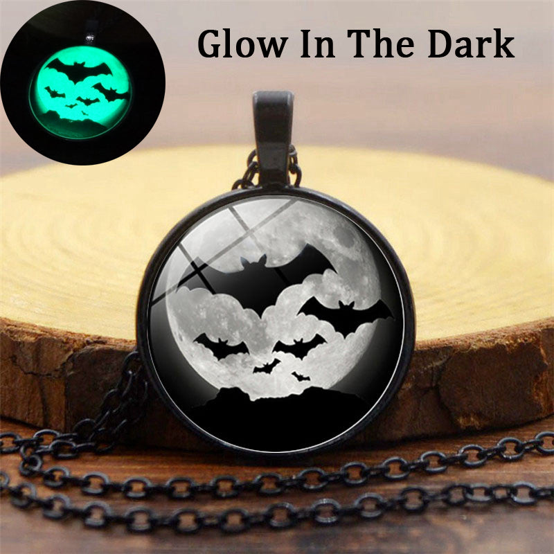 Luminous Bat  Pendant Necklace