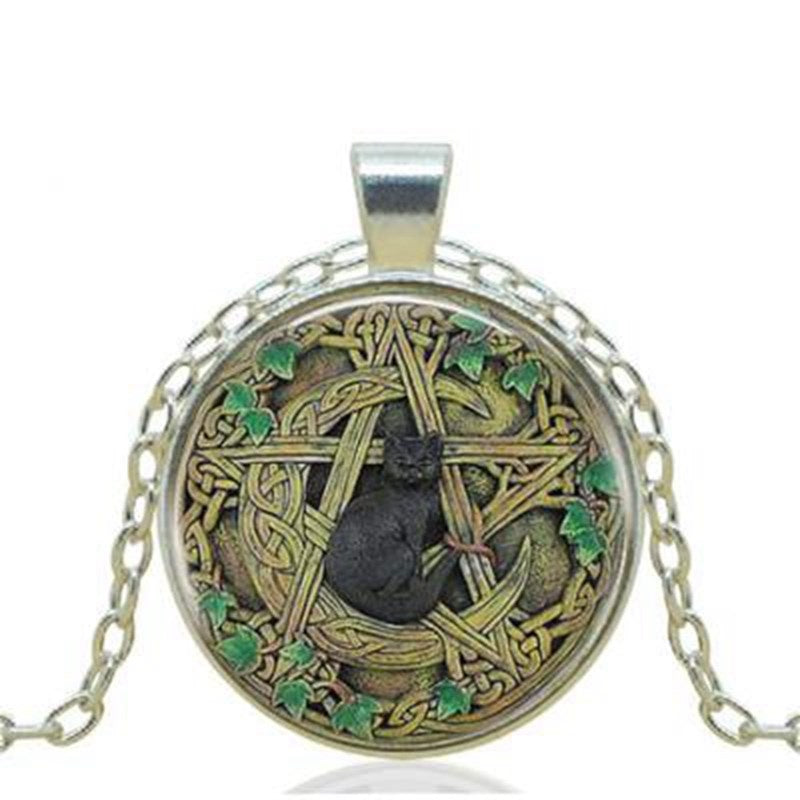 Earth Cat Pendant Necklace