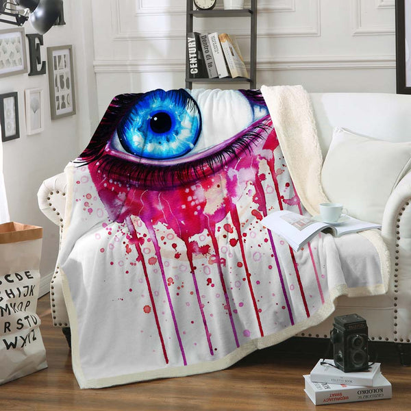 Pink by Pixie Cold Art Velvet Plush Throw Blanket