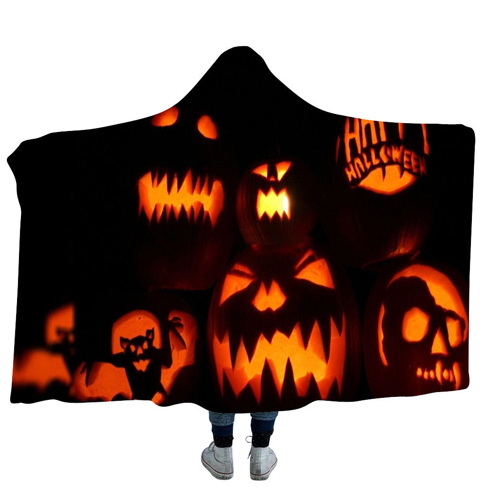 Halloween Hooded Blanket