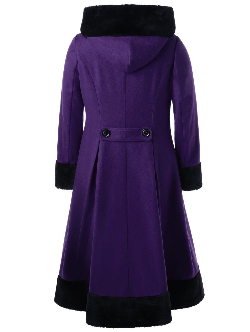 VestLinda Faux Fur Hooded Long Coat
