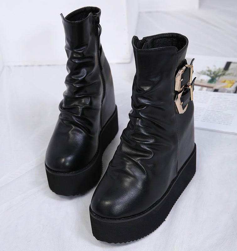 High Heel Platform Gothic Ankle Fashion Boots