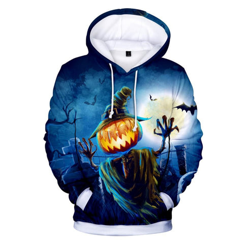 The Horror Pumpkin 3D Hooded Sweatshirt