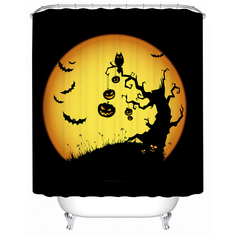 Halloween Pumpkin Shower Curtains