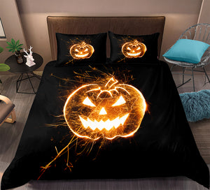 3D Printed Jack o Lantern Halloween Bedding