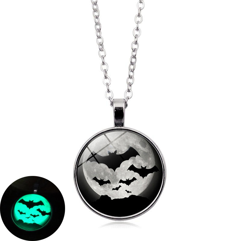Luminous Bat  Pendant Necklace