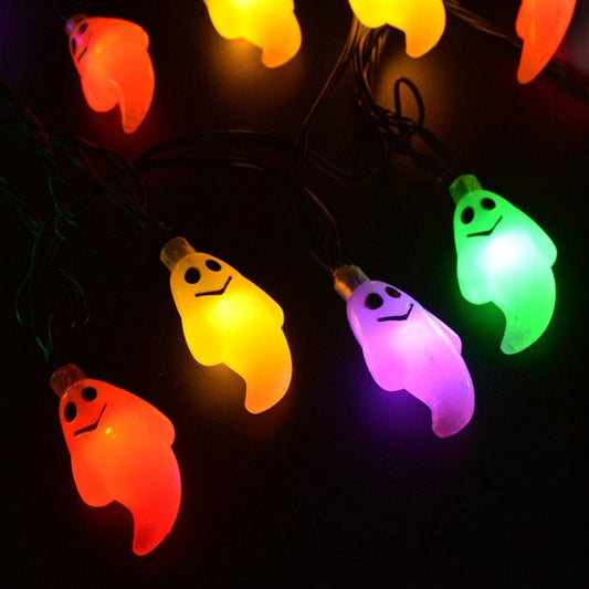 1 Set Ghost Colors Halloween 3M 20 LED String Lights - The Official Strange & Creepy Store!