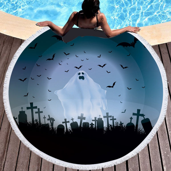 Halloween 150cm Round Multi Purpose Beach Towel