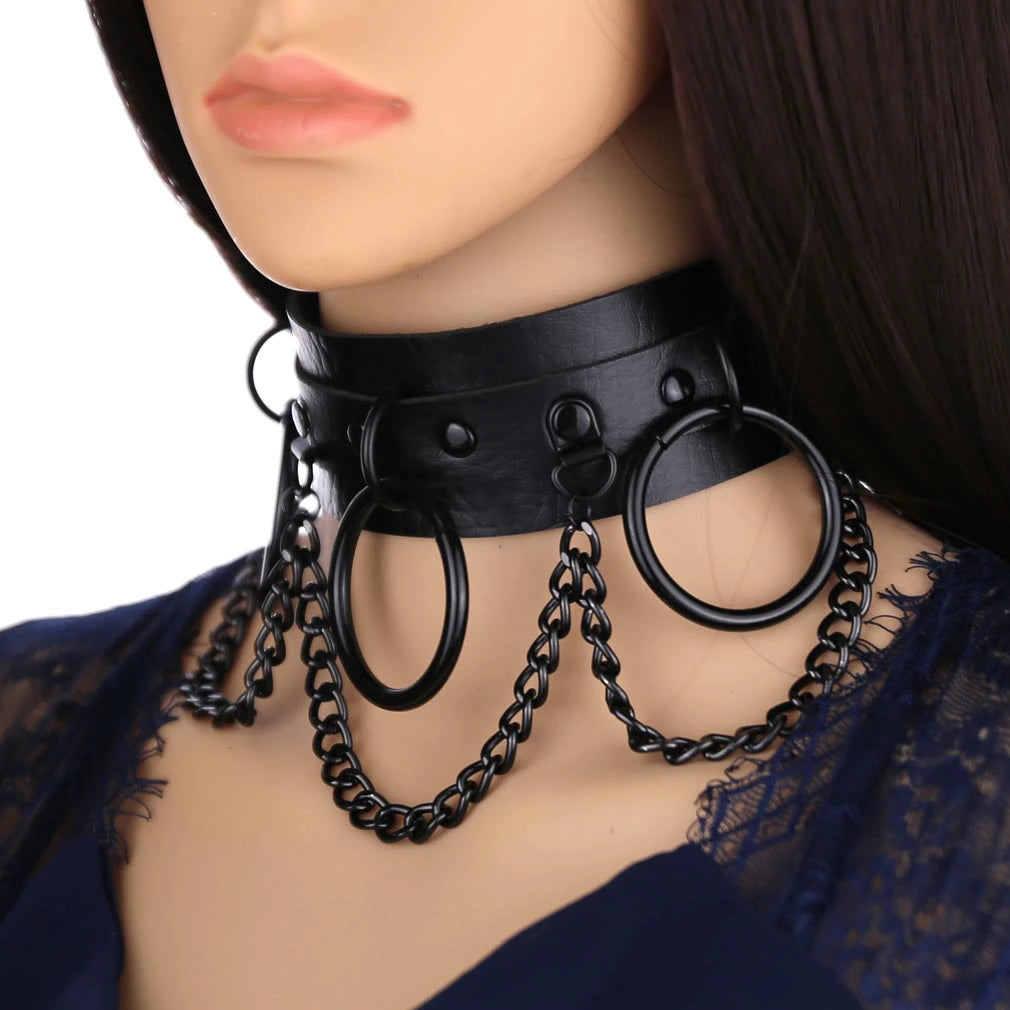 Black Punk Choker Necklace