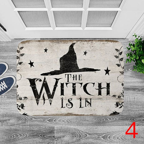 The Witch is In Halloween Carpet Floor Mat