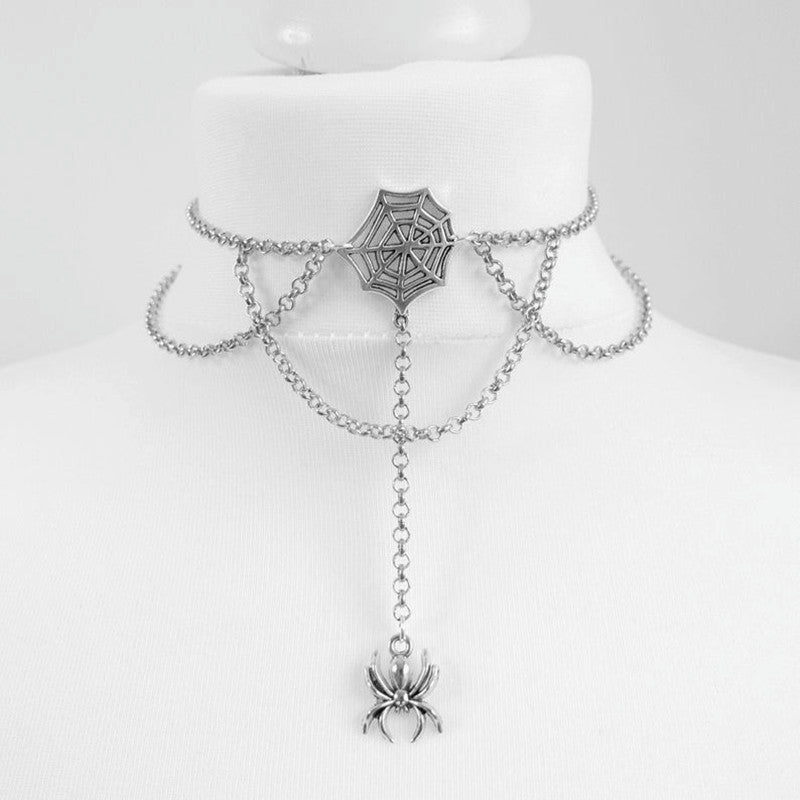 Spiderweb Choker Necklace