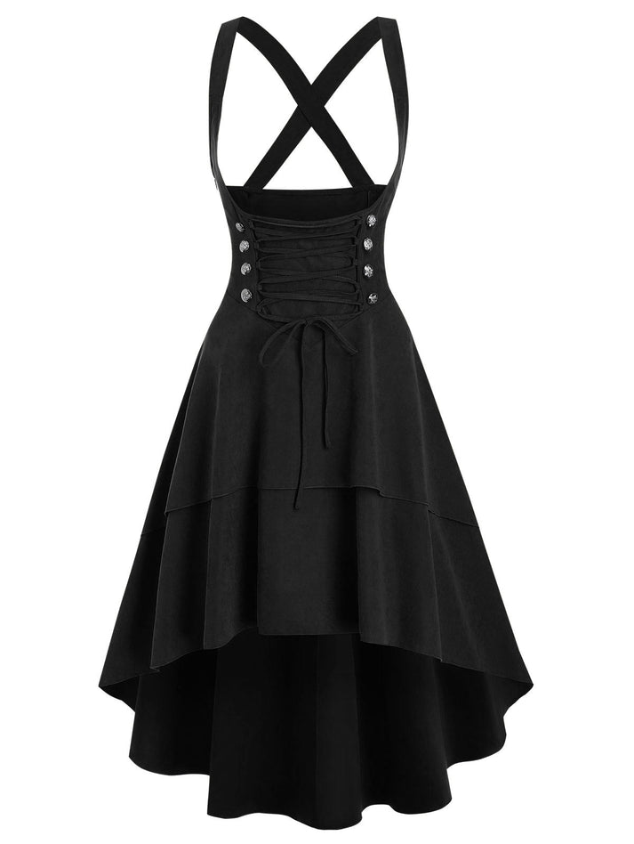 Gothic Style Suspender Skirt Mini Dress – The Official Strange & Creepy ...