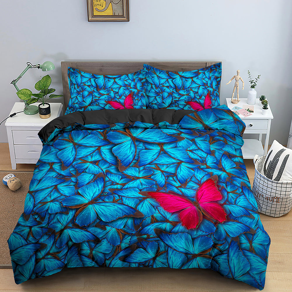 3D Printed Butterfly Duvet Bedding Set