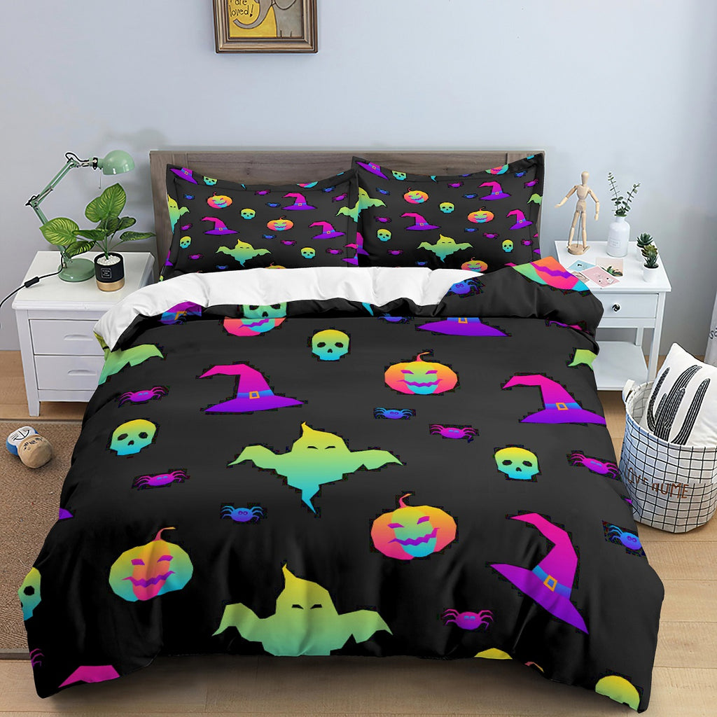 Ghost, Witch Hat, Pumpkin Halloween Bedding