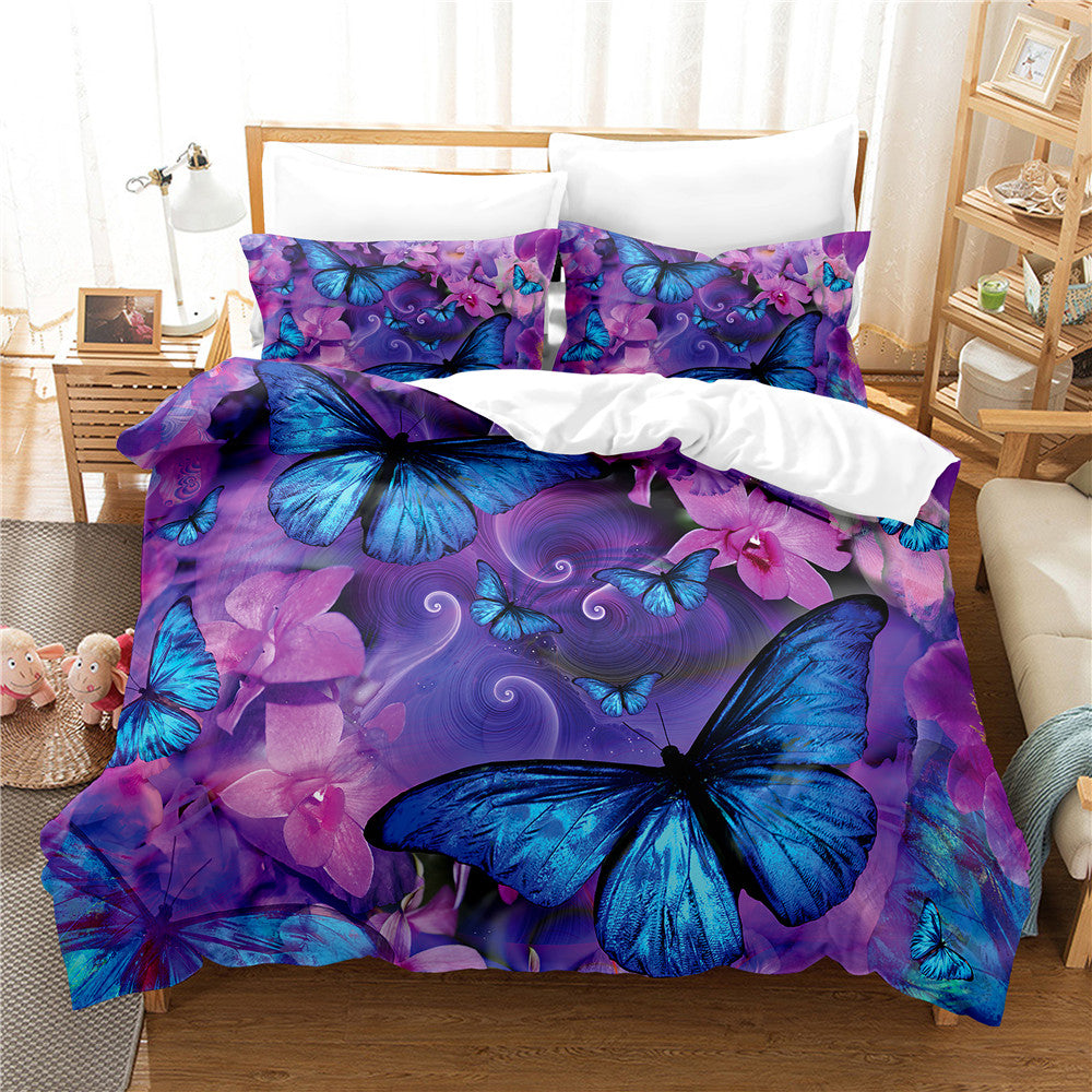 3D Printed Butterfly Duvet Bedding Set