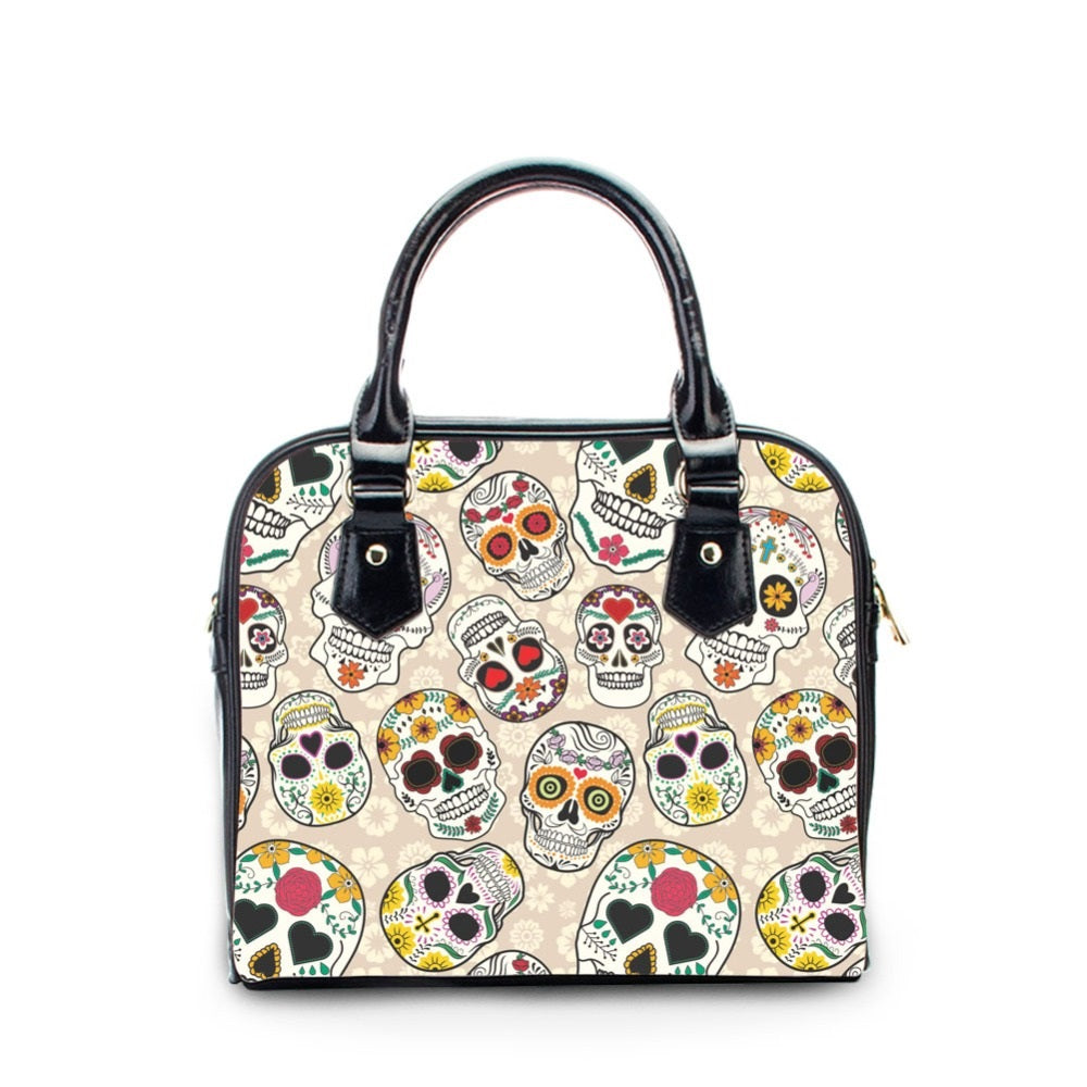 The Memorized Skulls Print Messenger Bag