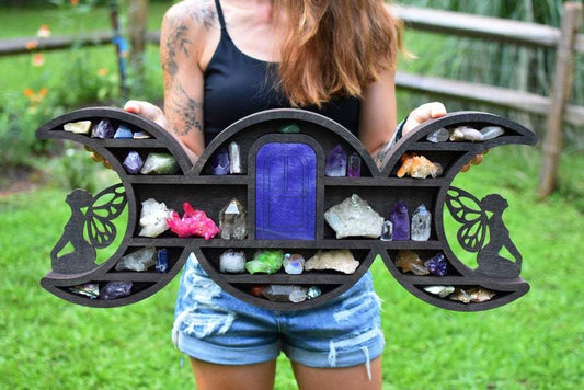 Moon Fairy Essential Oil And Crystal Rack