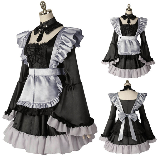 Maid Apron Gothic Style Costume Dress