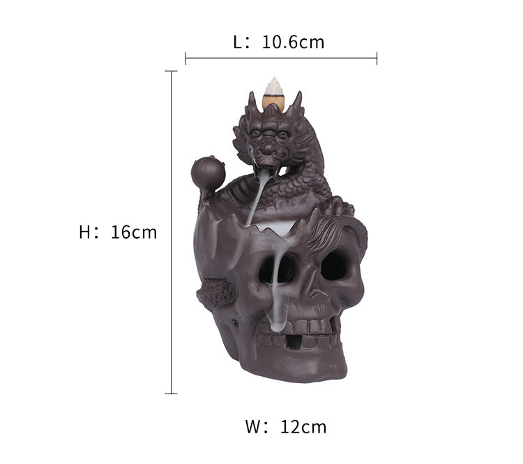 Dragon Skull LED Incense Burner