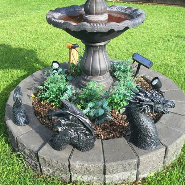 Resin Dragon Statue Yard Garden Decoration