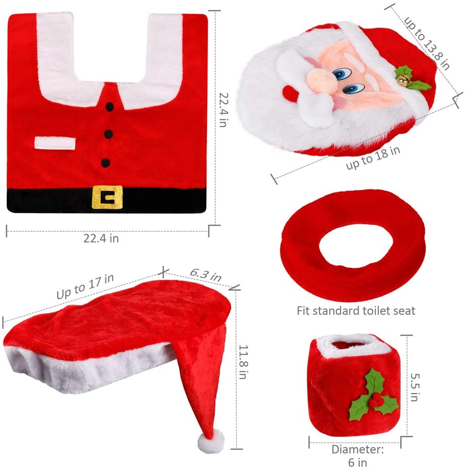 3Pc Variety Christmas Bathroom Sets