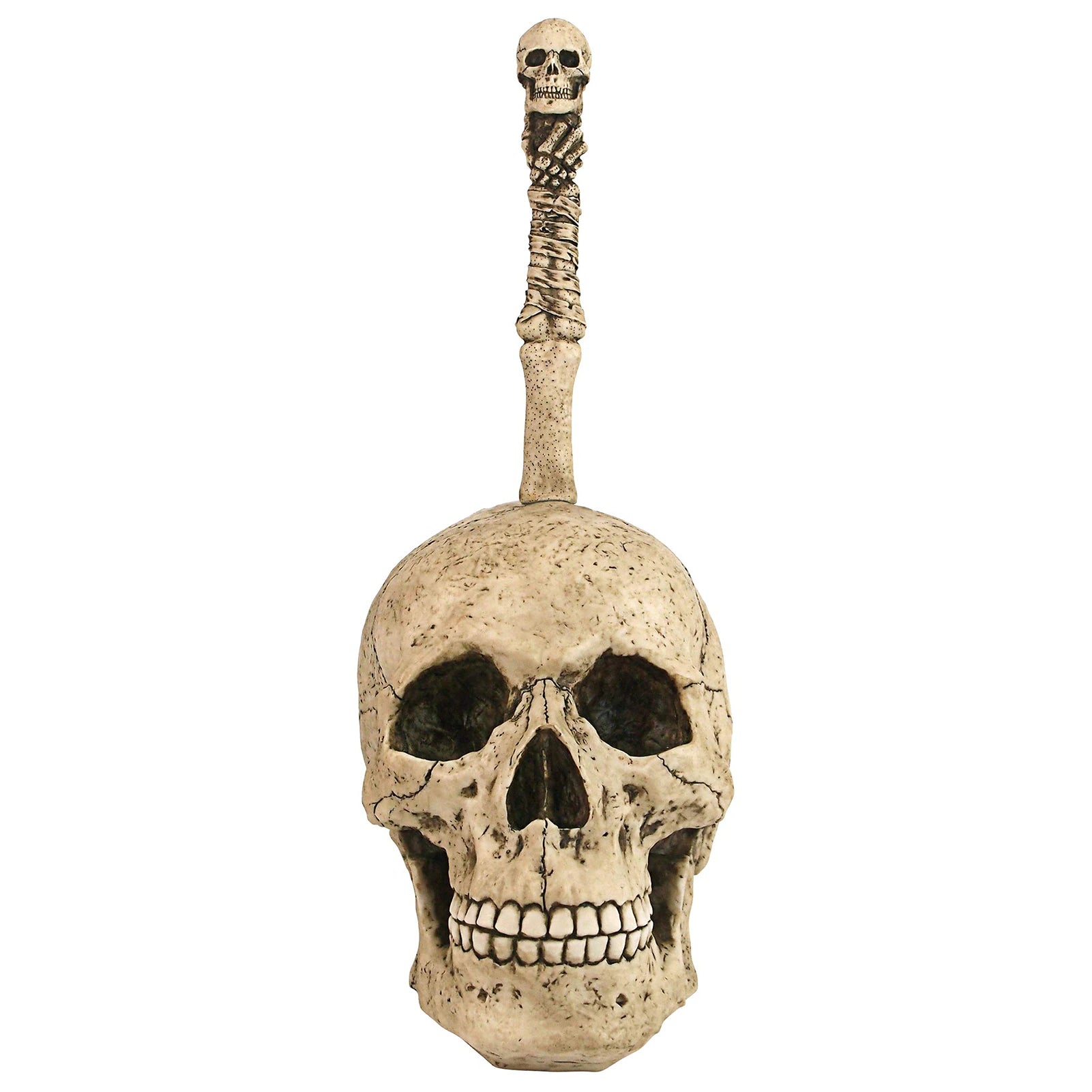 Skull Head Toilet Brush Bathroom Set