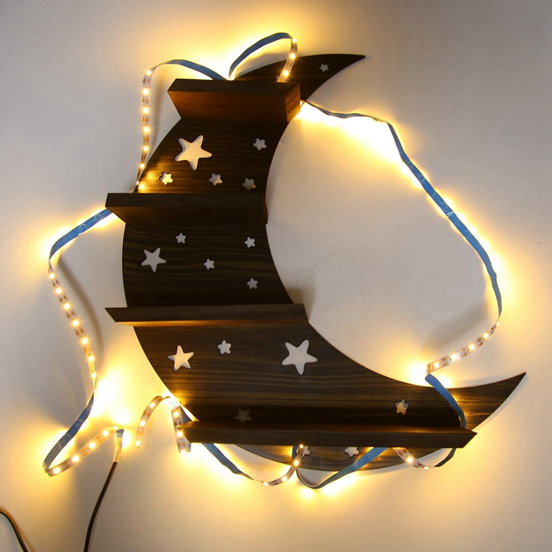 The Moon And Stars Essential Oil And Crystals Rack