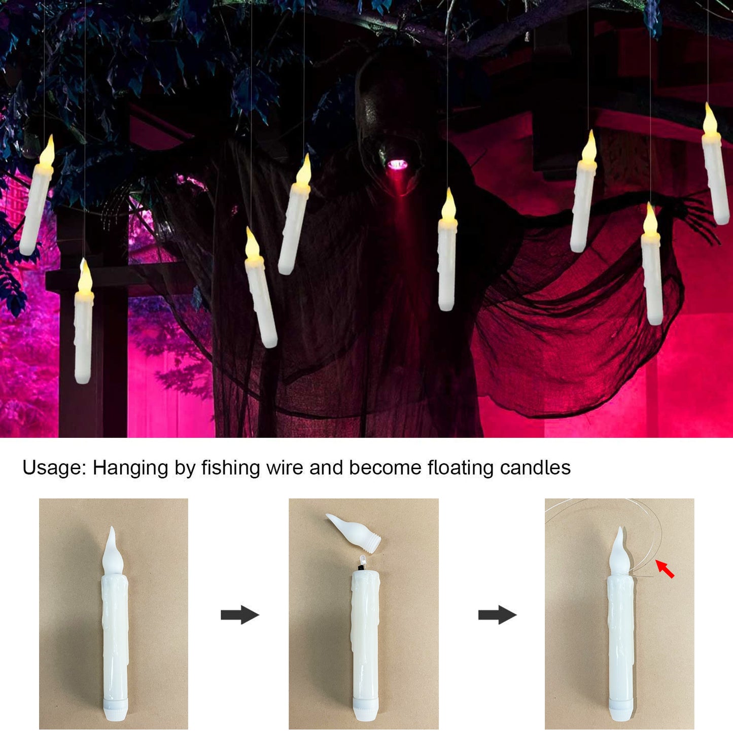Halloween Floating LED Candles