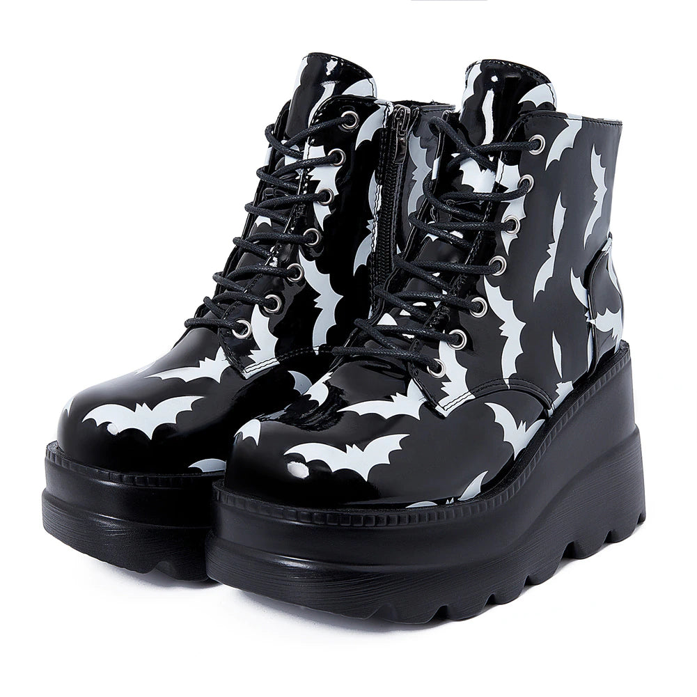 Bats Platform Ankle Boot Shoes