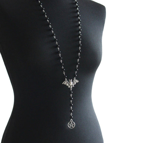Gothic Bat Necklace