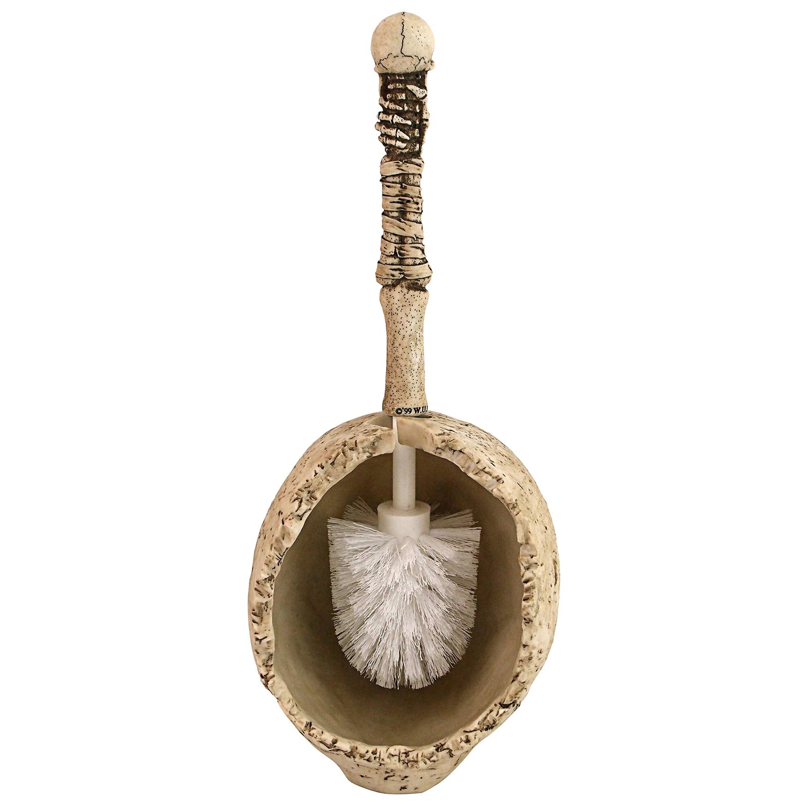 Skull Head Toilet Brush Bathroom Set