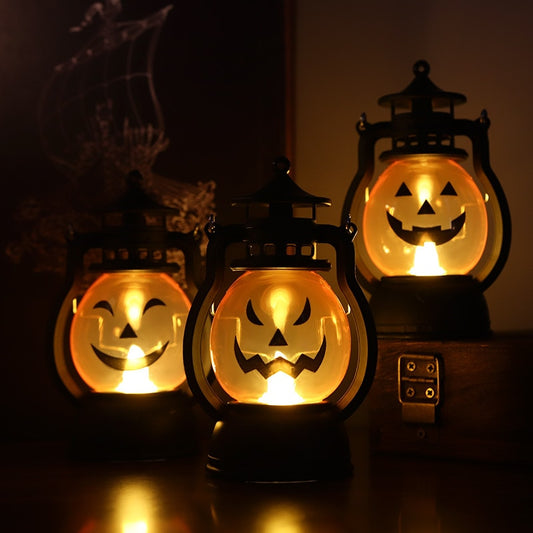 3pc Set Halloween Pumpkin LED Lanterns