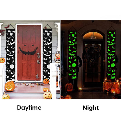Halloween 2pc Luminous Door Hanging Banners