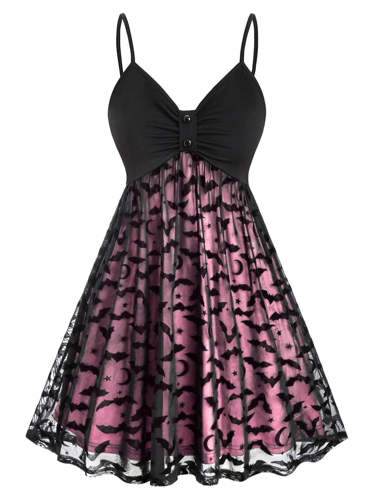 Plus Size Bats Mini Dress