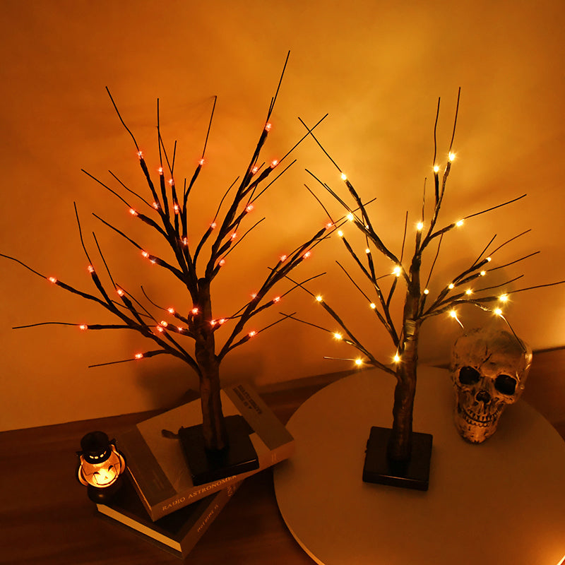 Halloween LED Light Birch Tree