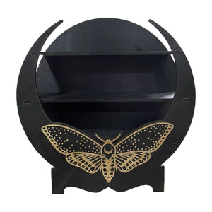 The Moon Moth Essential Oil And Crystals Rack