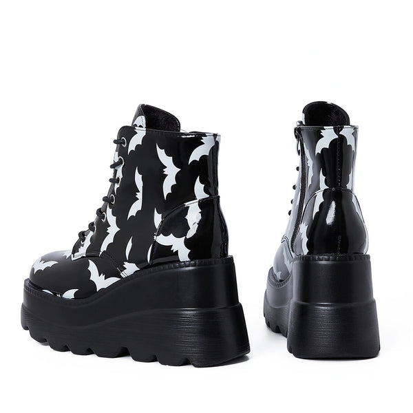 Bats Platform Ankle Boot Shoes