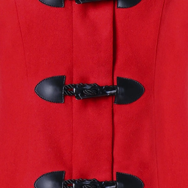 Vestlinda Red  Asymmetric Trench Coat
