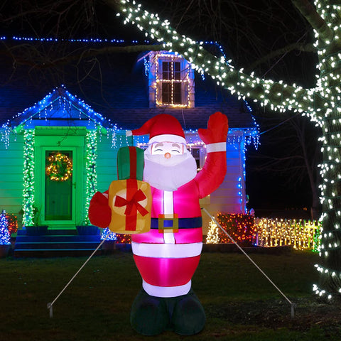 5ft LED Lights Inflatable Santa Claus