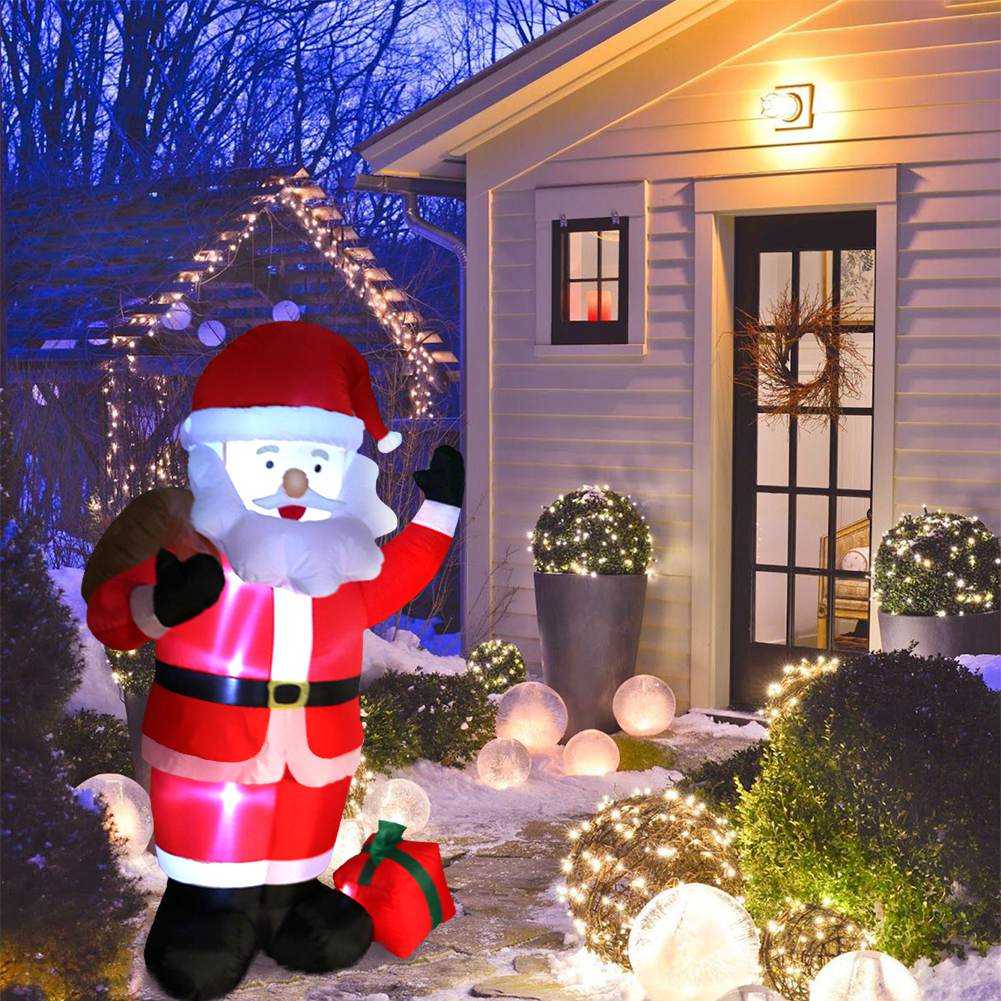 6ft LED Lights Inflatable Santa Claus