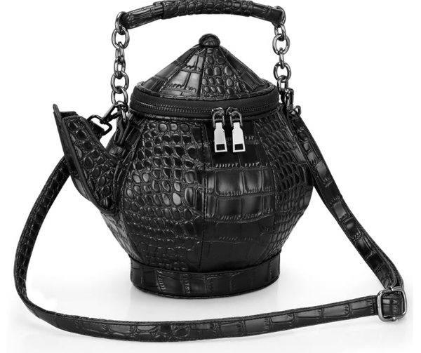 3D Gothic Style Teapot Kettle Shoulder Purse Bag